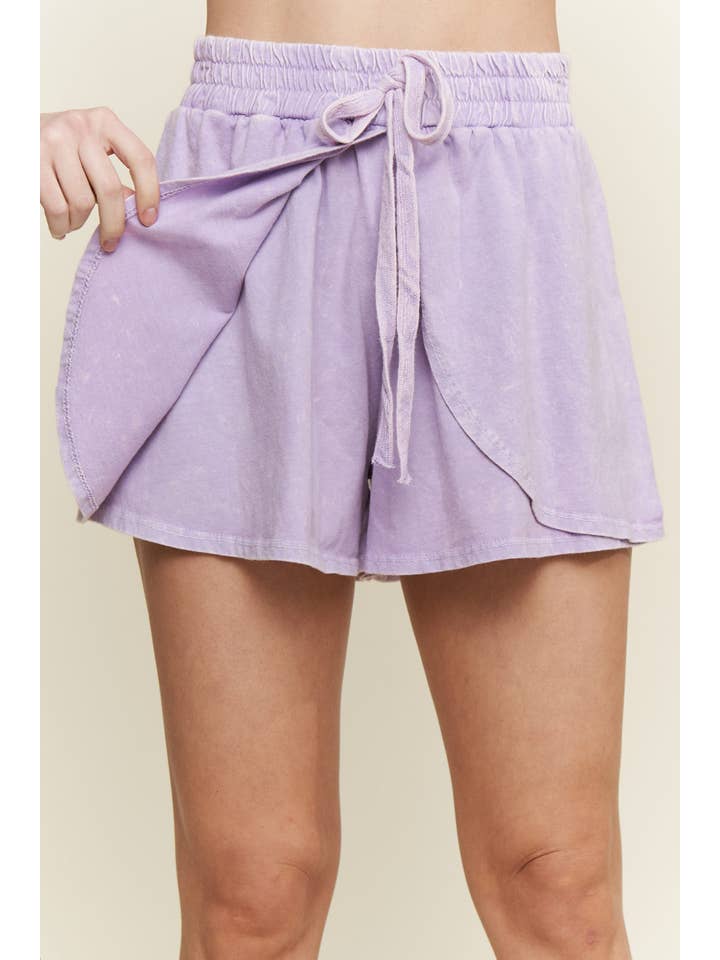 J.Her - Wholesale Skort - Women's - MineralWash Light Weight Skorts Shorts HP5791