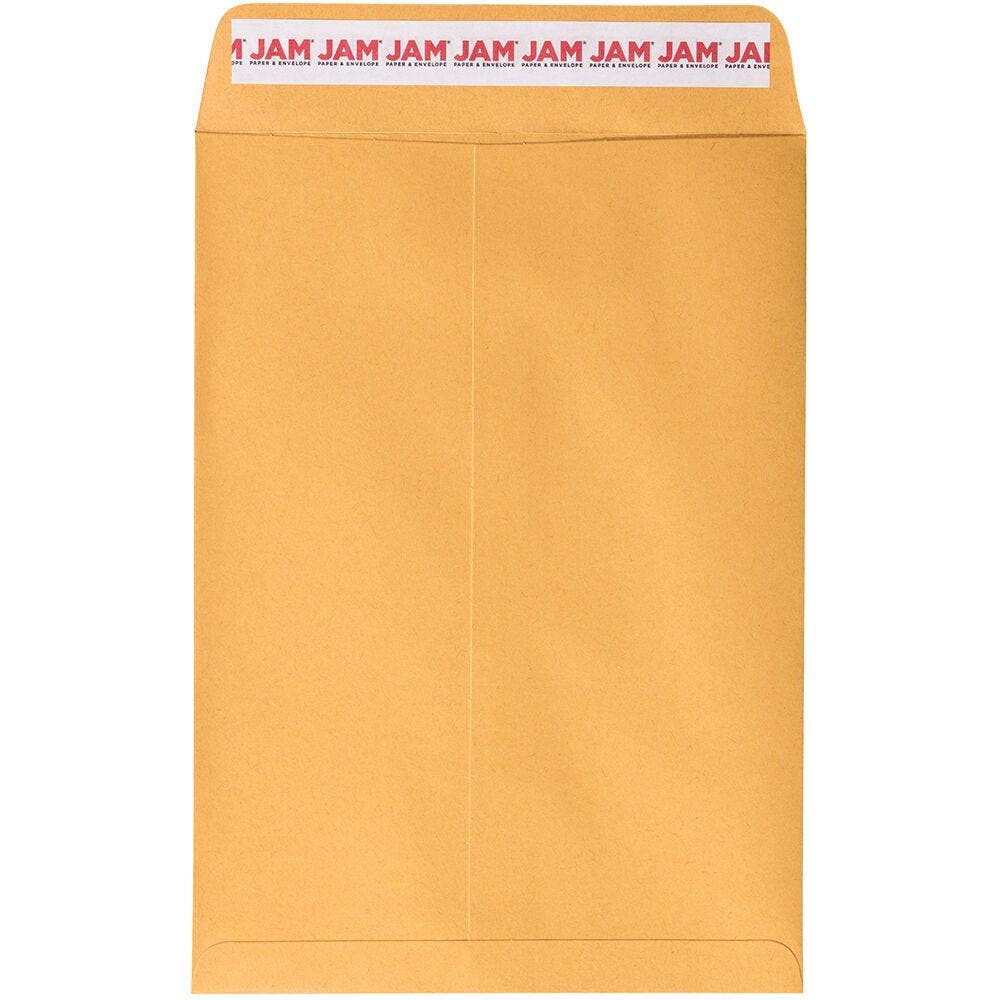 JAM PAPER - Wholesale Envelopes - Brown Kraft Manila Envelopes with Peel & Seal Closure0