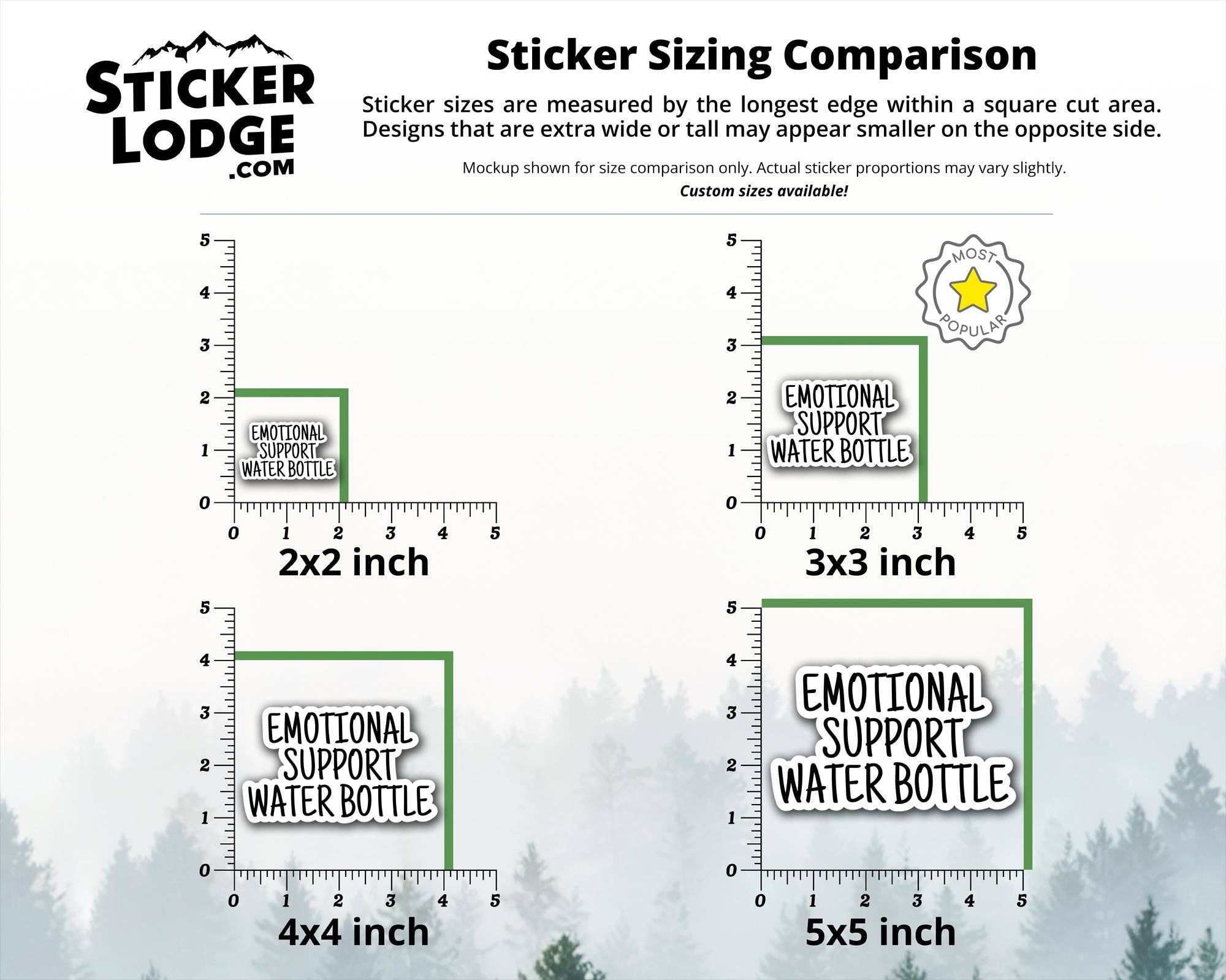 Sticker Lodge - Wholesale Phone & Laptop Stickers - Emotional Support Water Bottle Vinyl Sticker9