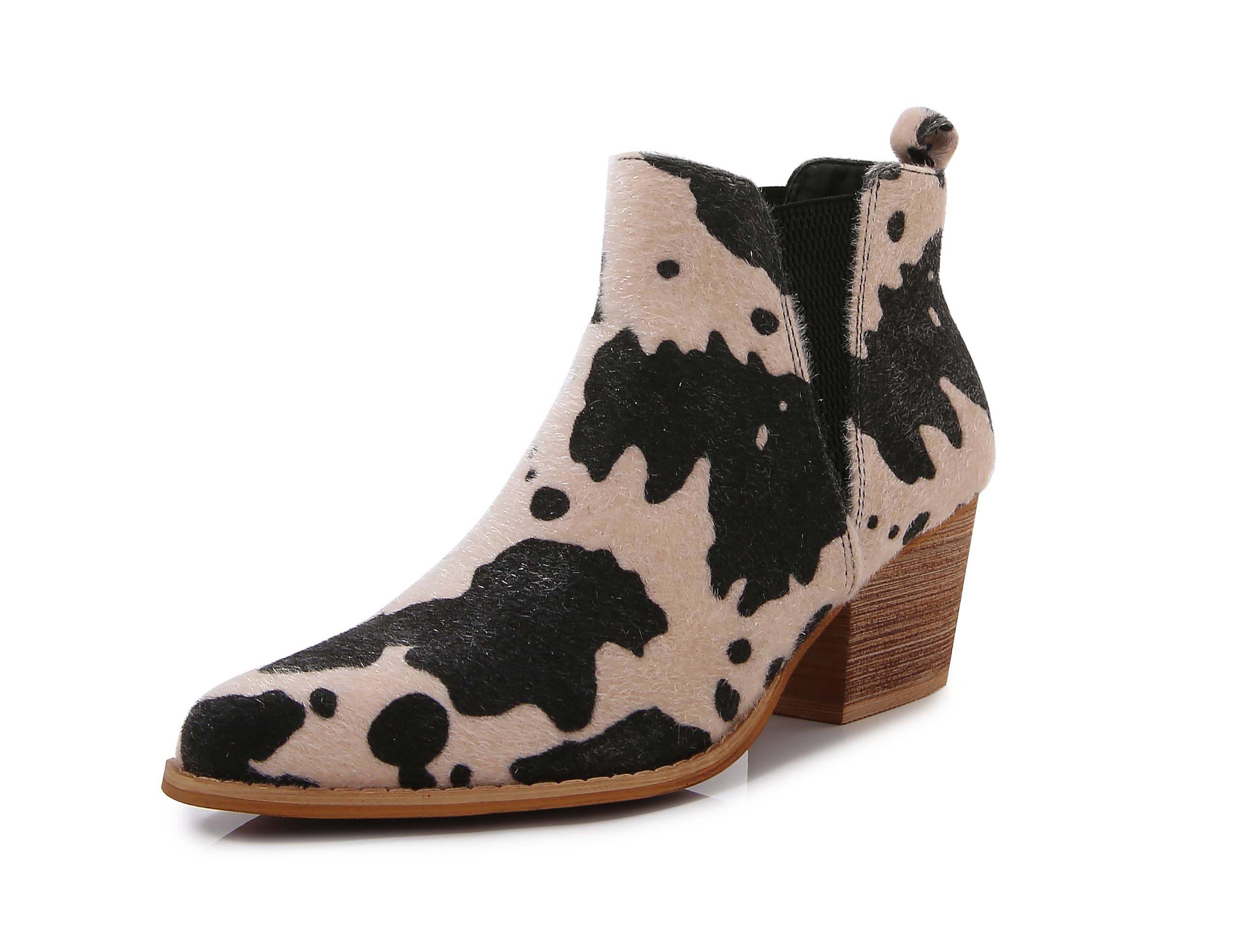 Shop Lev - Wholesale Booties - Women's - [PACK] Women Wooden Heel Slip on Casual Ankle Boots13