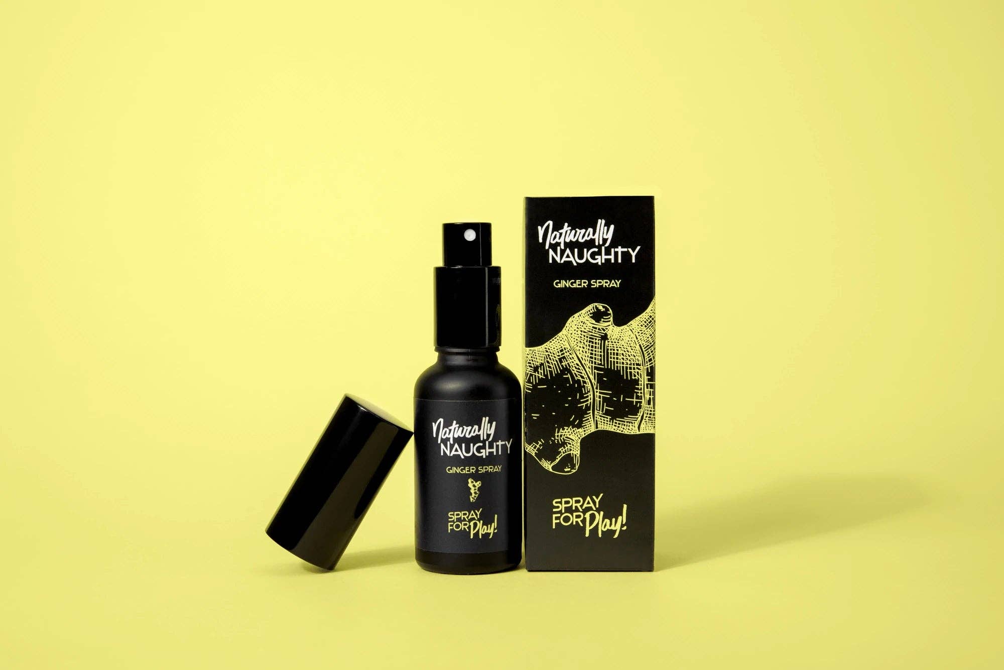 Naturally Naughty - Venta al por mayor Lubricante íntimo - Spray de jengibre para boca y zona genital