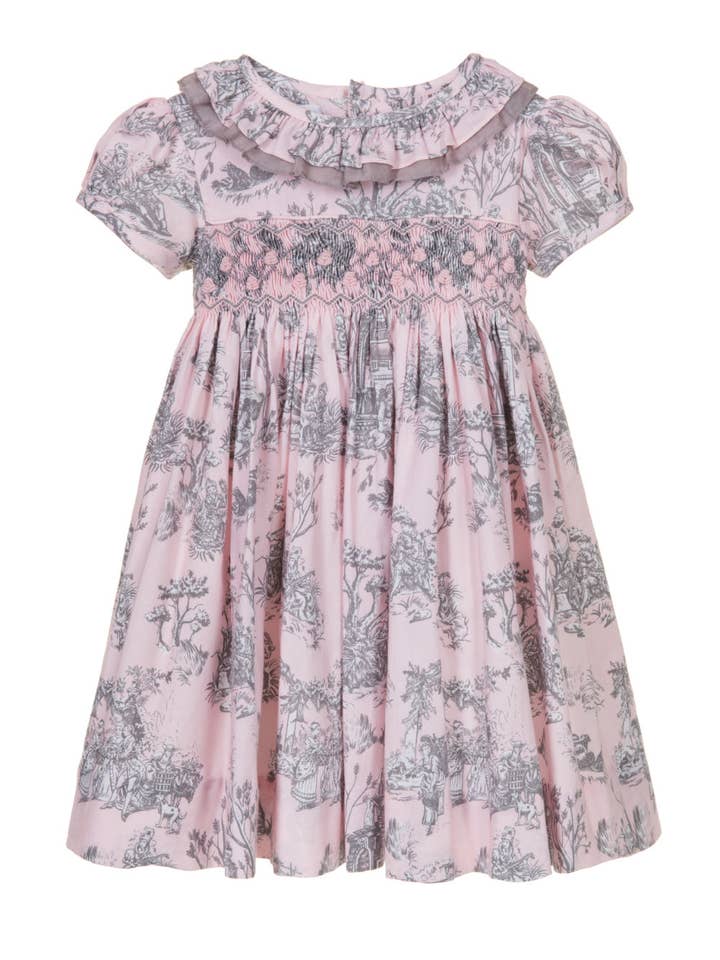 ISADORA smocked dress for wholesale by Annafie London Ltd