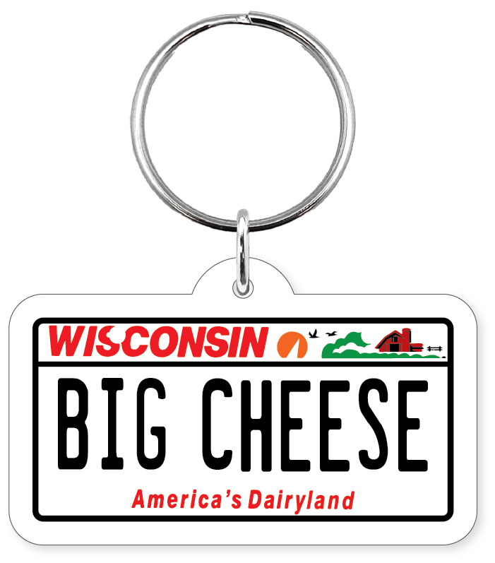 Morris Magnets - Vente Porte-clés – unisexe - Porte-clés - Plaque d'immatriculation du Wisconsin1