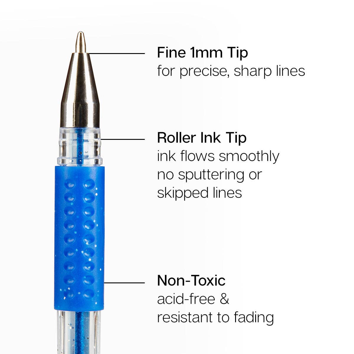 KINGART - Wholesale Pen - Gel Pens 50 Glitter Colors3