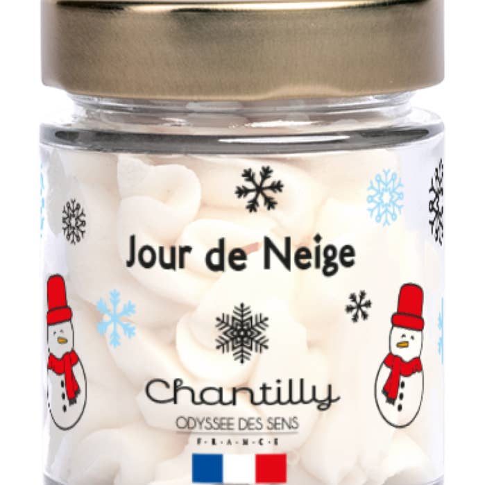 Snow Day - Gourmet Whipped Cream Candle Christmas 80g for wholesale by ODYSSÉE DES SENS