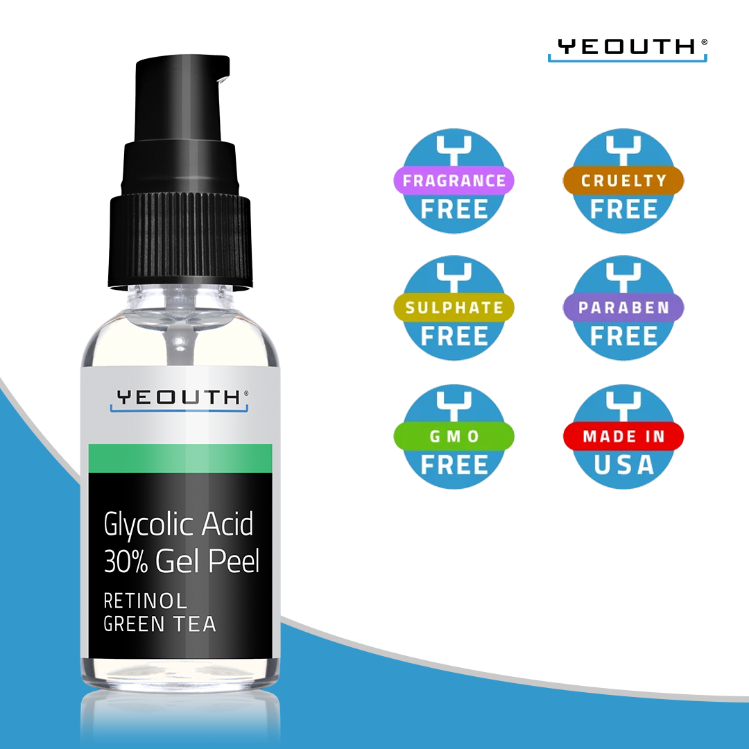 yeouthskincare - Wholesale Facial Peel - YEOUTH Glycolic Acid Peel 30% with Retinol & Green Tea 2oz6