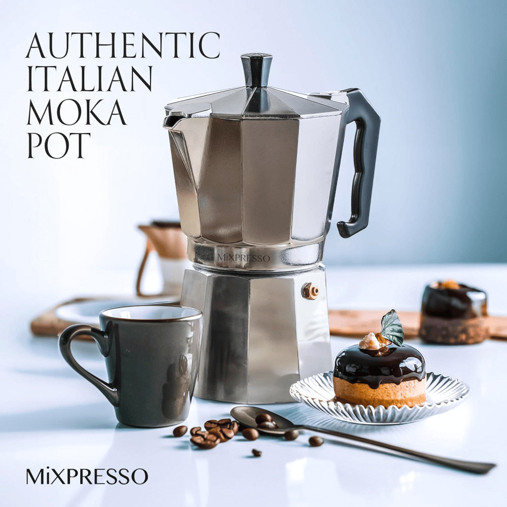 Mixpresso - Wholesale Percolator - Mixpresso 9 Cup Moka Pot Cuban Coffee Maker, Moka Pot for Gas, Electric Stove Top, Classic Italian Coffee Maker, Stovetop Espresso Maker, Camping Pot Makes 9 Espresso Cup 14 Oz8