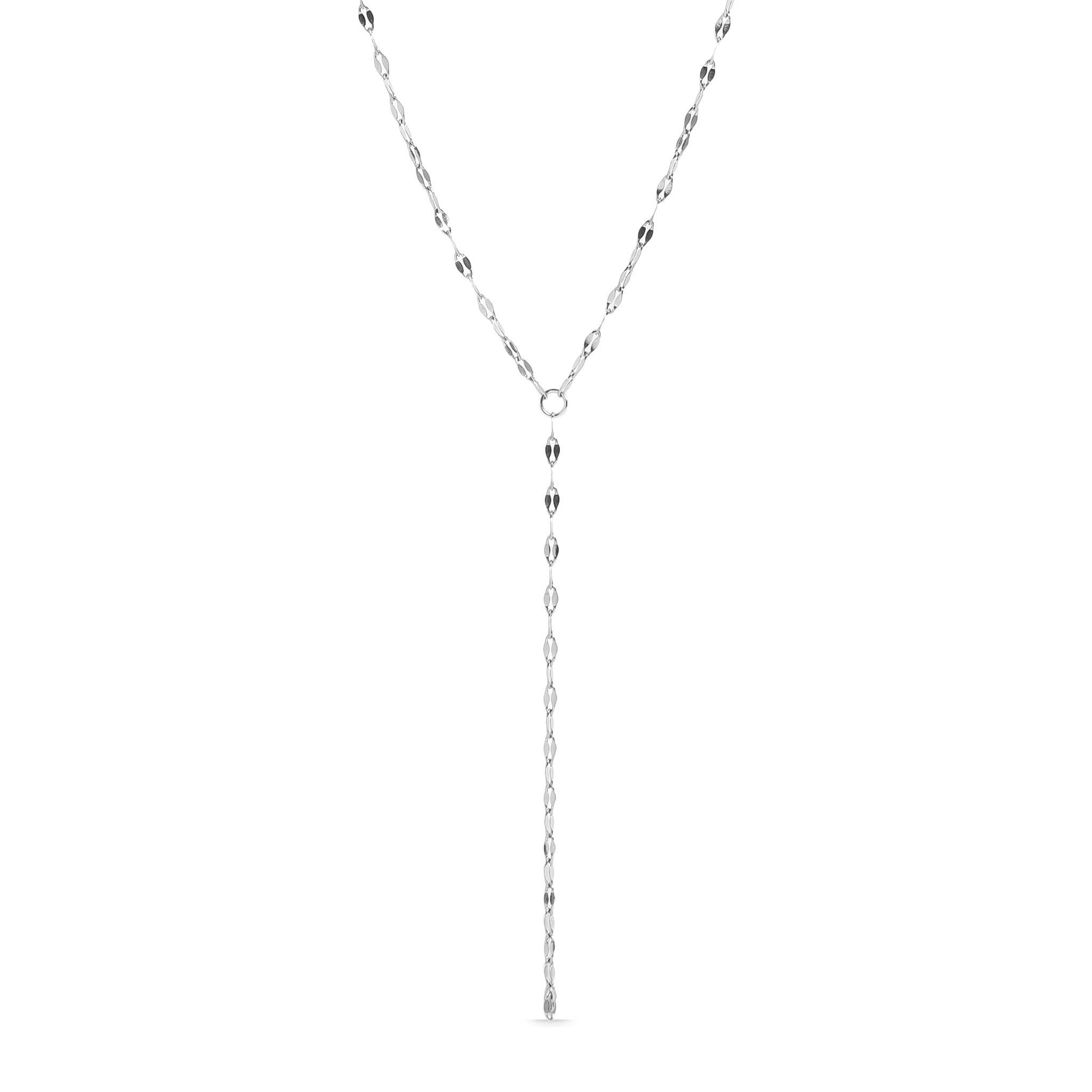 WJW - Wholesale Y-Neck/Lariat Necklace - 18K Gold PVD Stainless Steel Lariat Necklace Lip Chain0