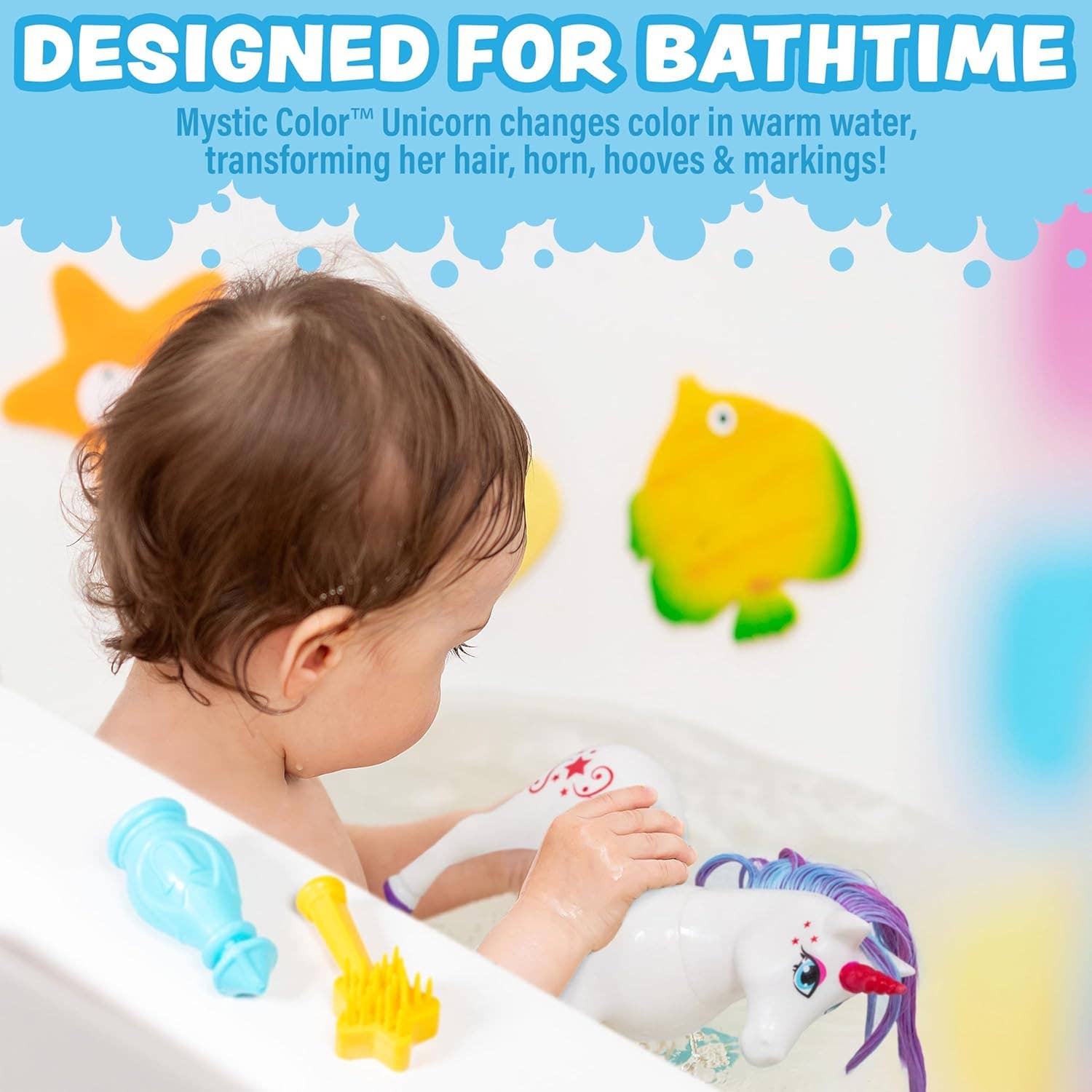 Tub Works LLC - Wholesale Bath Toy - Baby - Tub Works® Mystic Color Unicorn™ | Color Changing Bath Toy for Kids & Toddlers6