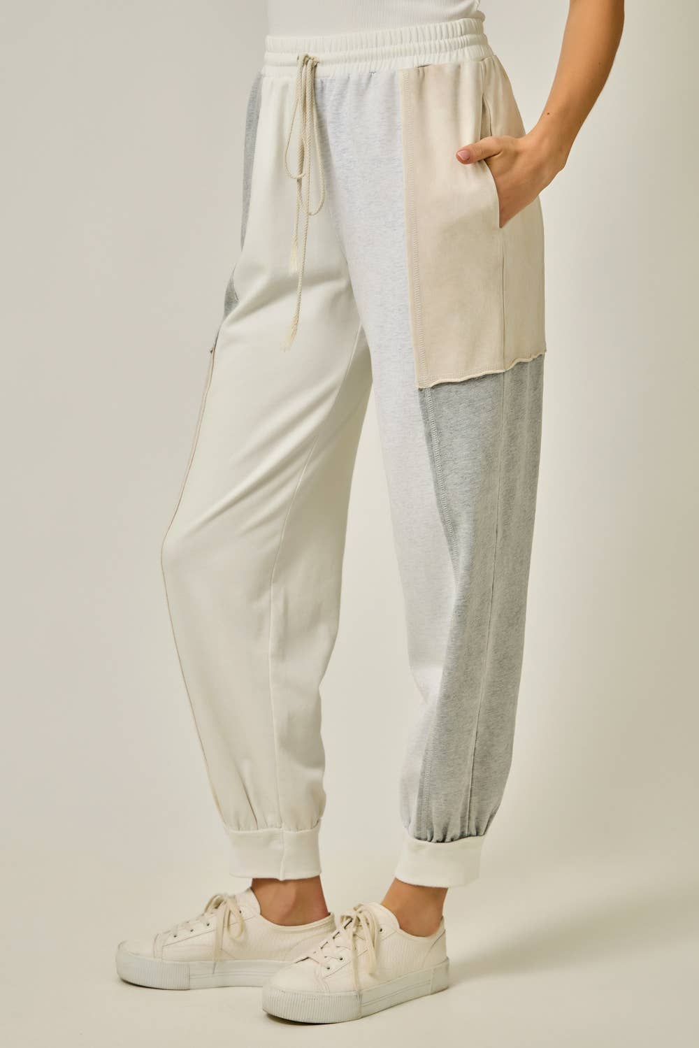 Mystree - Wholesale Pants - Women's - 61539 Color Blocked Track Pants2