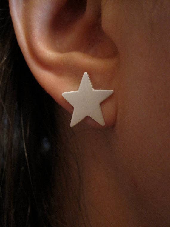 Virginia Wynne Designs – wholesale Stud/post earrings – Boho Chic Hand-Crafted Star Stud Earrings - 00460