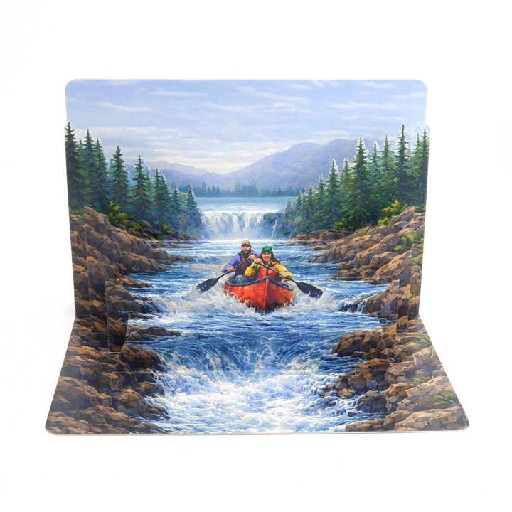 Pop-up kaart "Avontuur" Kanotocht voor wholesale door Gollnow Paper Creations