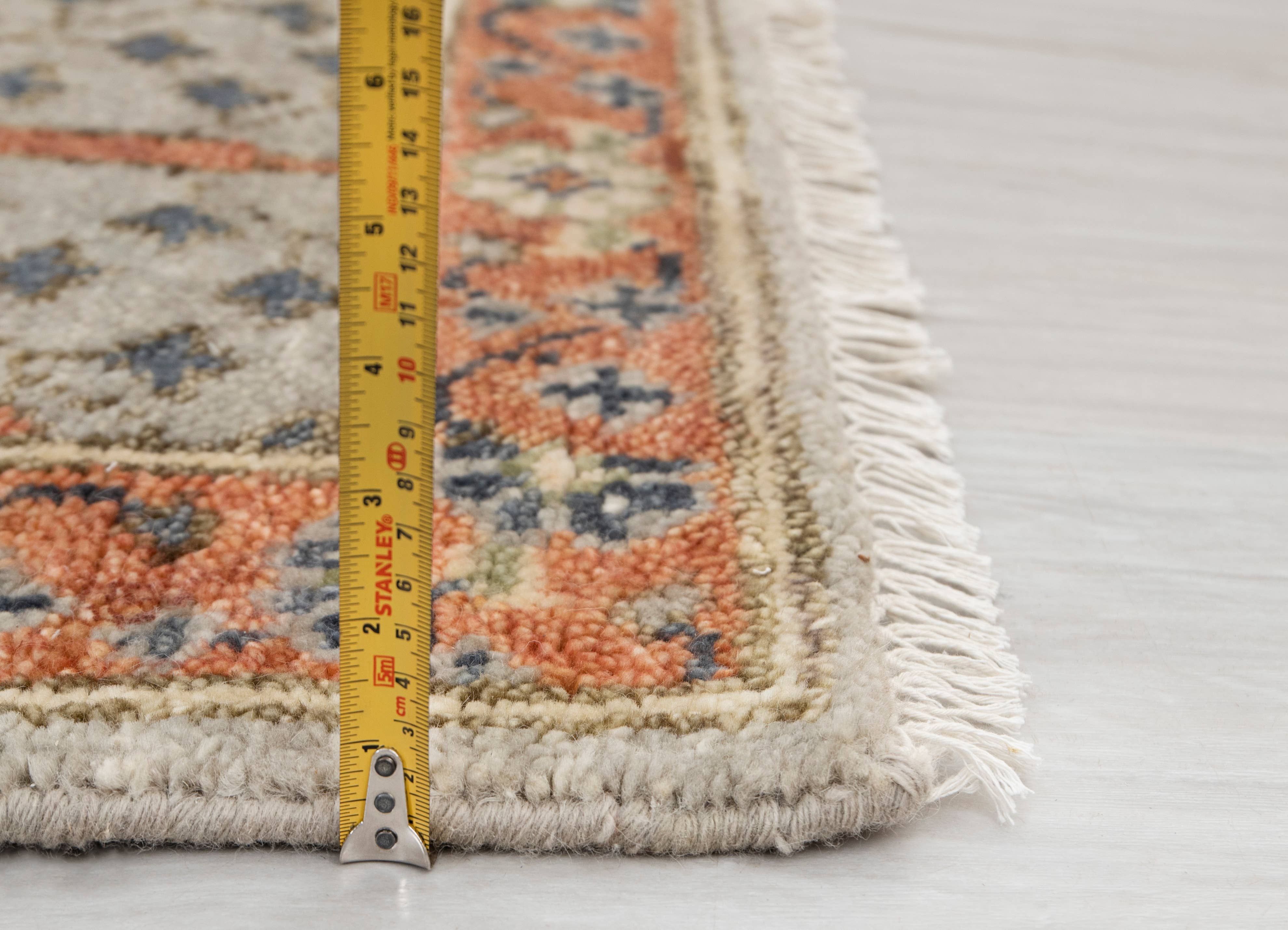 Aesthetic Homes LLC - Wholesale Runner Rug - Gray Rust Tree of Life Wool Runner – Custom Size P-70436