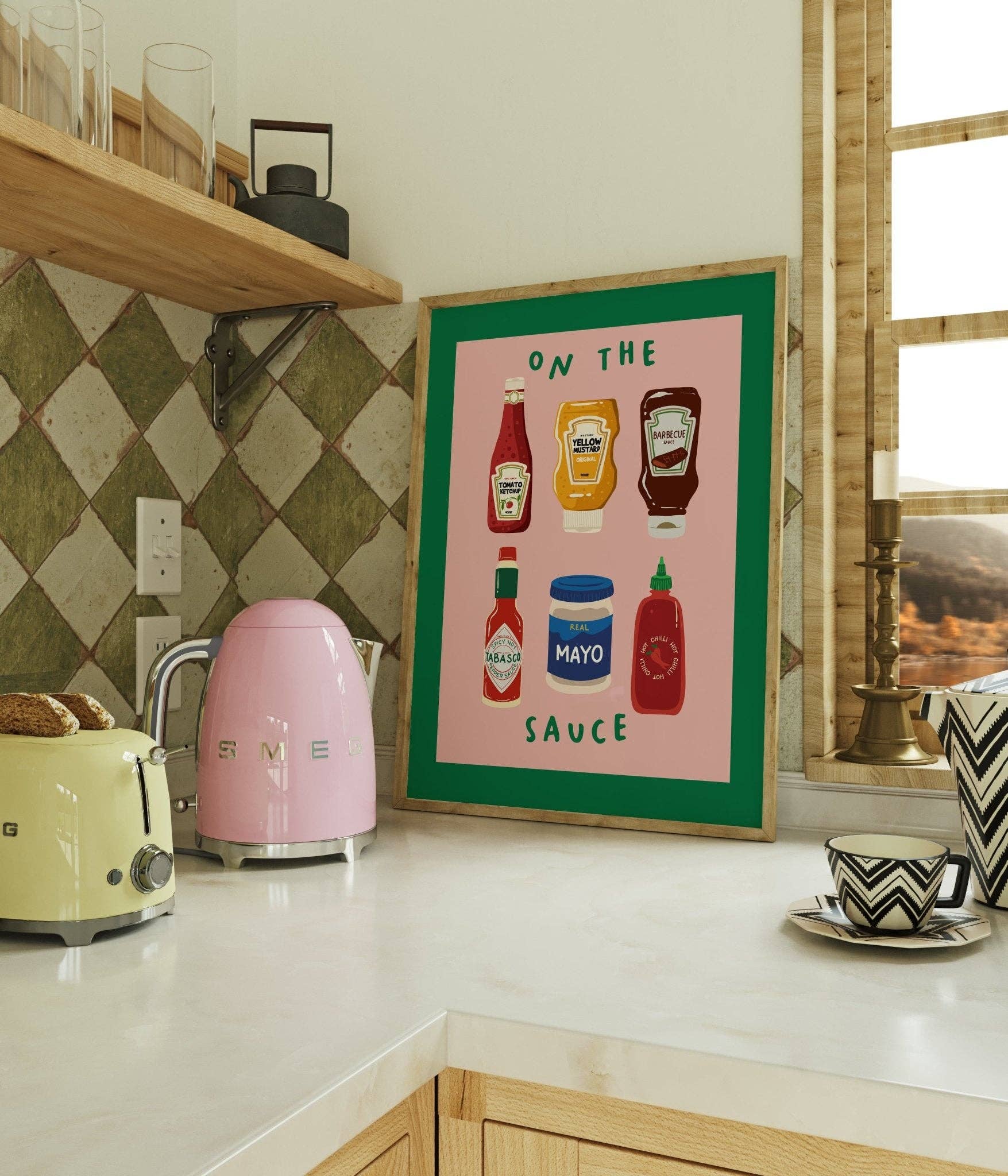 Moonshine Prints - Wholesale Art Print - On The Sauce Kitchen Print2