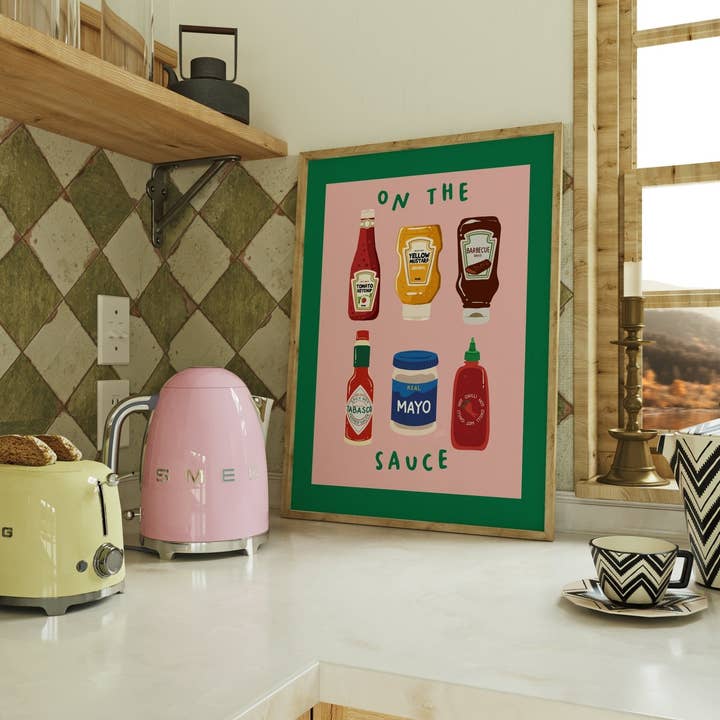 Moonshine Prints - Wholesale Art Print - On The Sauce Kitchen Print2