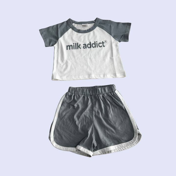 Milk Addict - Wholesale Top & Pant Set - Kids - Milk Addict Logo Clothing Set2