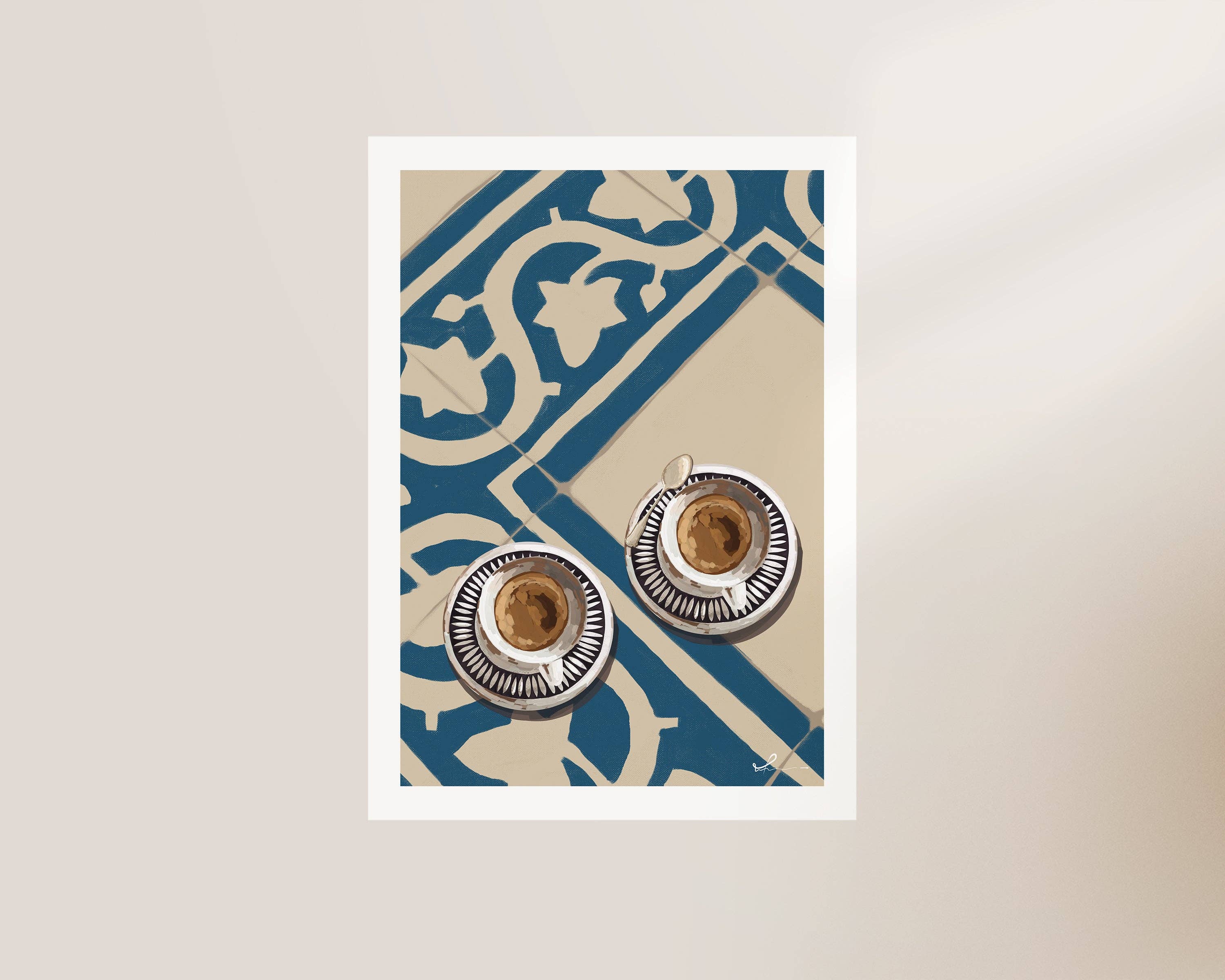 Alluvion – wholesale Art print – Two Cups Of Coffee Wall Art Print0