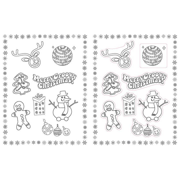Simon & Schuster - Wholesale Coloring & Activity Book - Kids & Baby - Christmas Vibes Coloring Stickers by Editors of Thunder Bay Press8