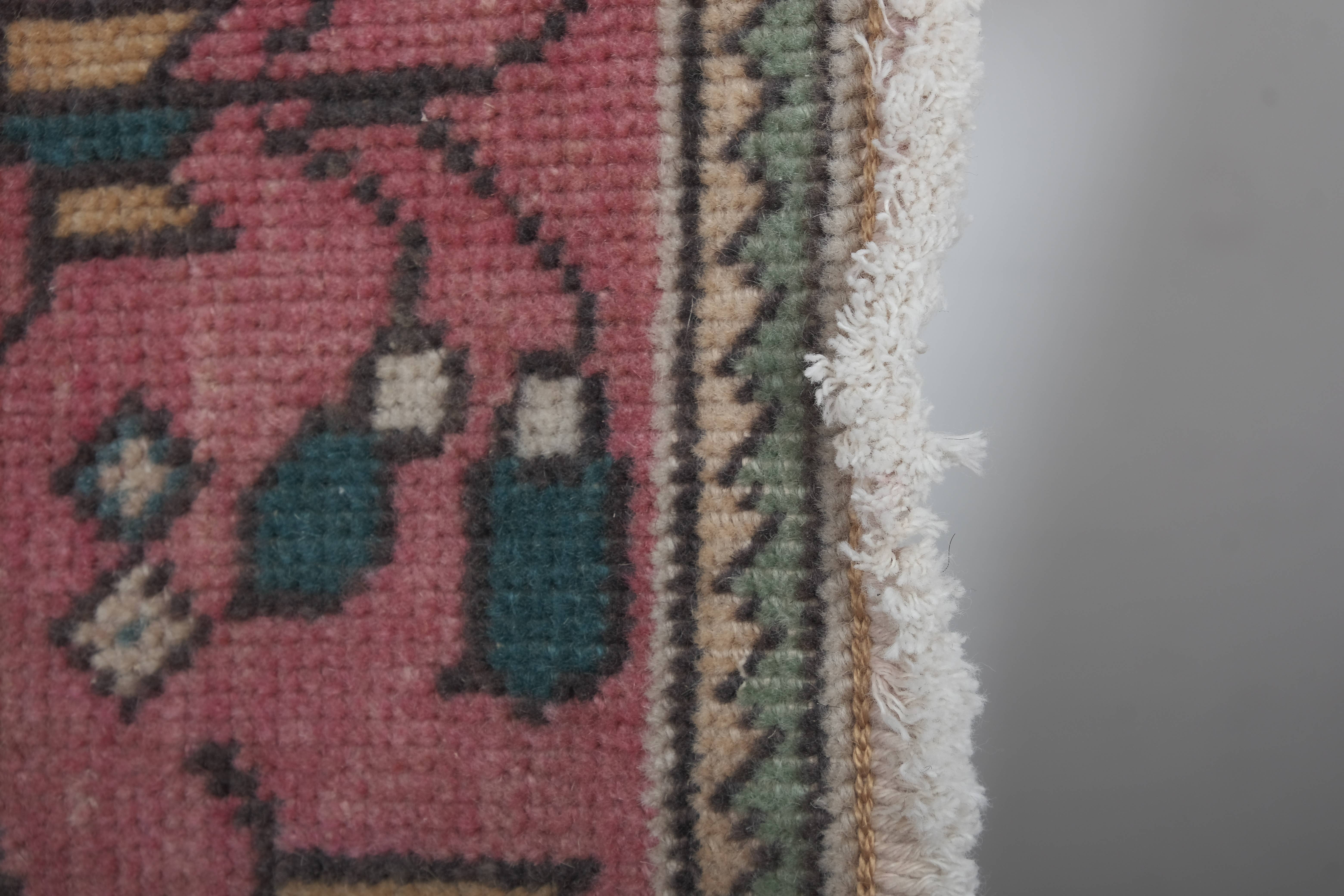 Vintage Pillows Store - Wholesale Runner Rug - Turkish Pictorial Horse Rug 3'6'' X 13'4''10