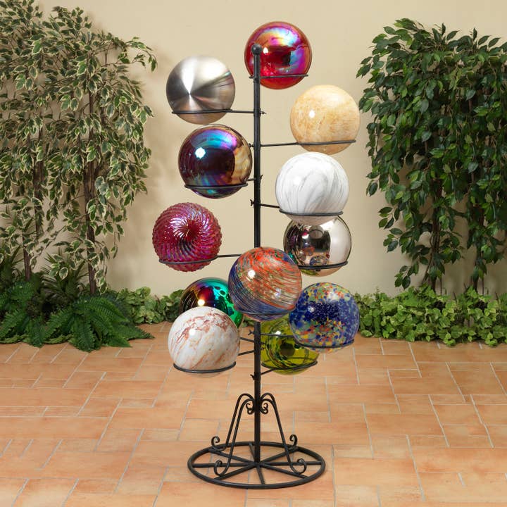 The Gerson Companies - Wholesale Retailer Display Stand/Case - Gerson Gazing Ball Display Stand, K/D. Holds 12 Gazing Balls