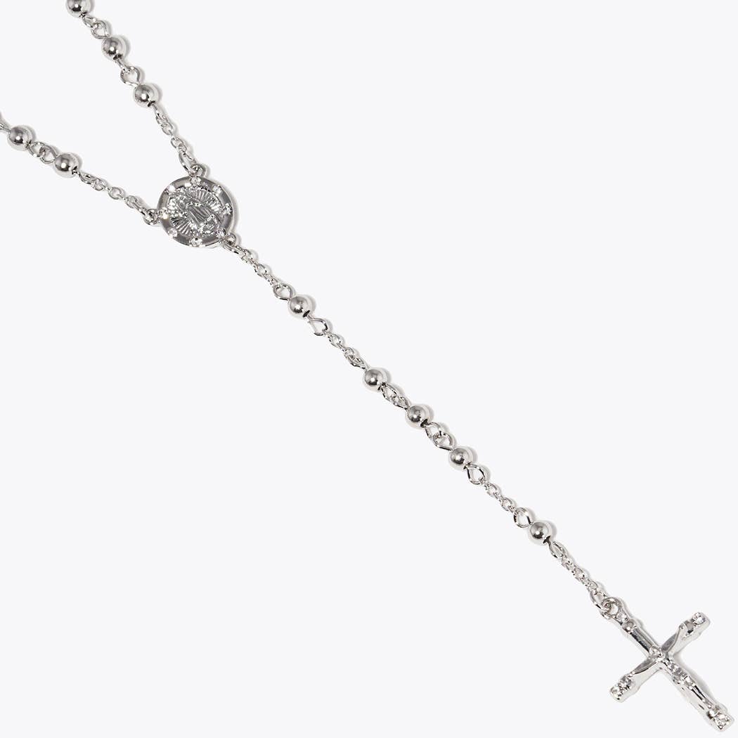 Fashion City - Wholesale Ketting met gebedskralen - Goudverguld rozenkransketting9