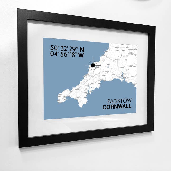 Mapa de Padstow Landmark por atacado de SeaKisses