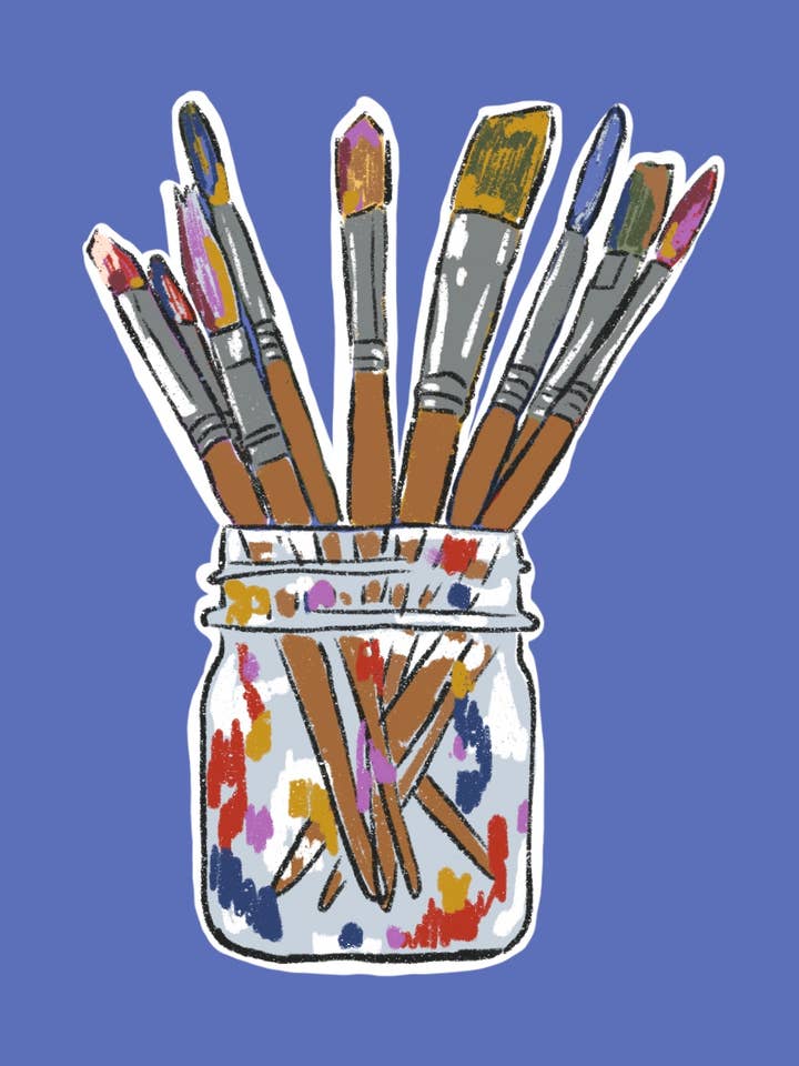 Little Notes Cards – Paint Brushes for wholesale by houseplay