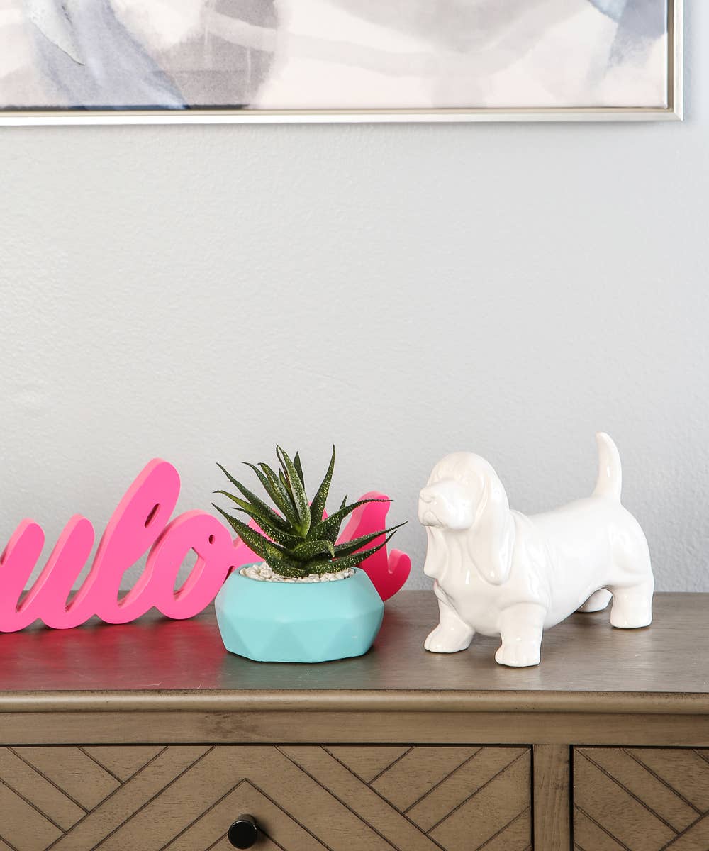 NAYOTHECORGI – Großhandel Dekofigur – Stehende Basset Hound Keramikstatue9