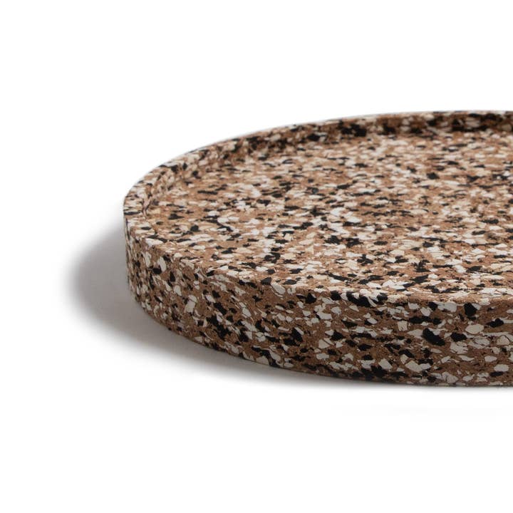 TRASHY GOODS - Wholesale Serving Tray - 12" Tray Chic | Cork Terrazzo8