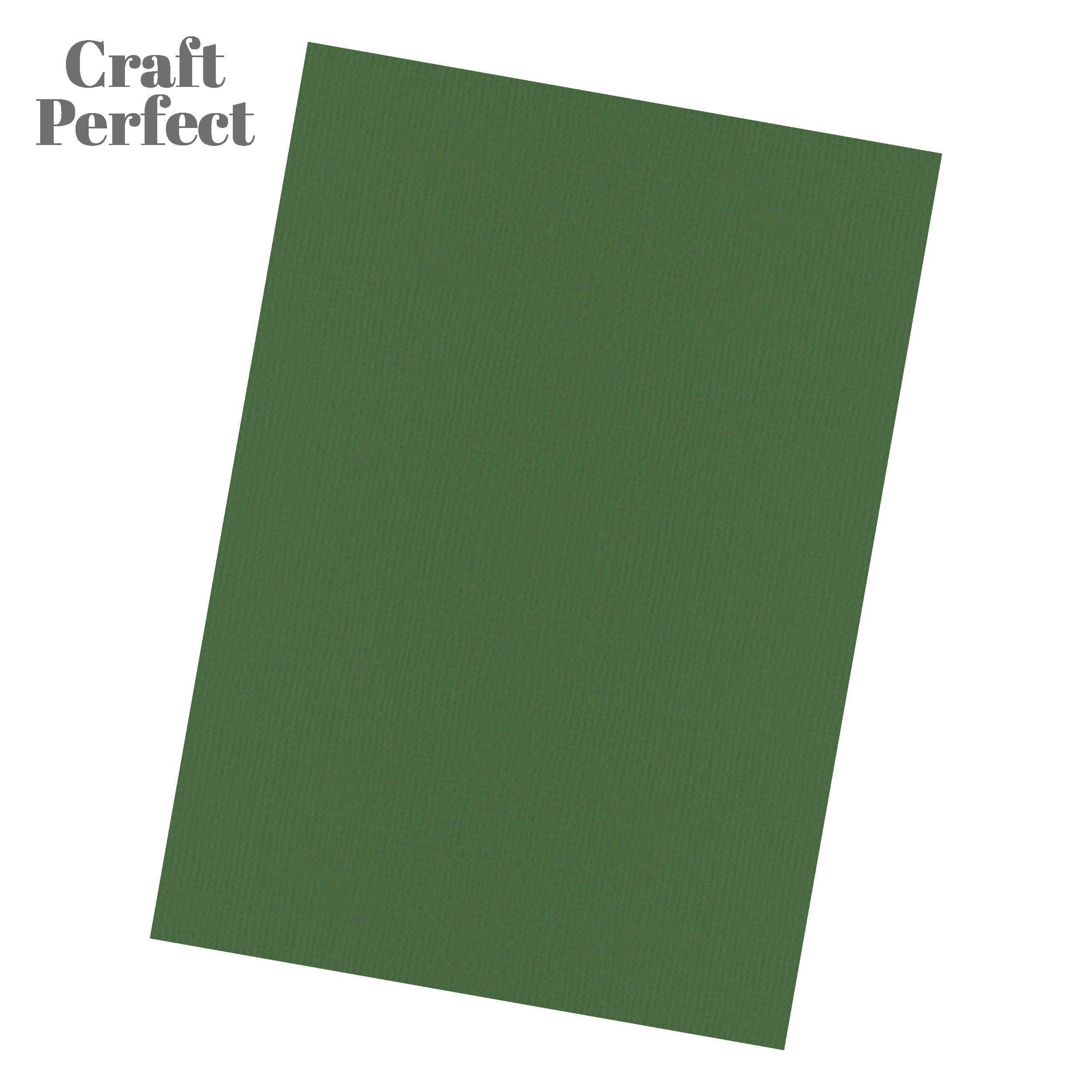 Tonic Studios - Wholesale Craft Supplies - Classic Card  - Fern Green - Weave Textured - A4 - 9037e102