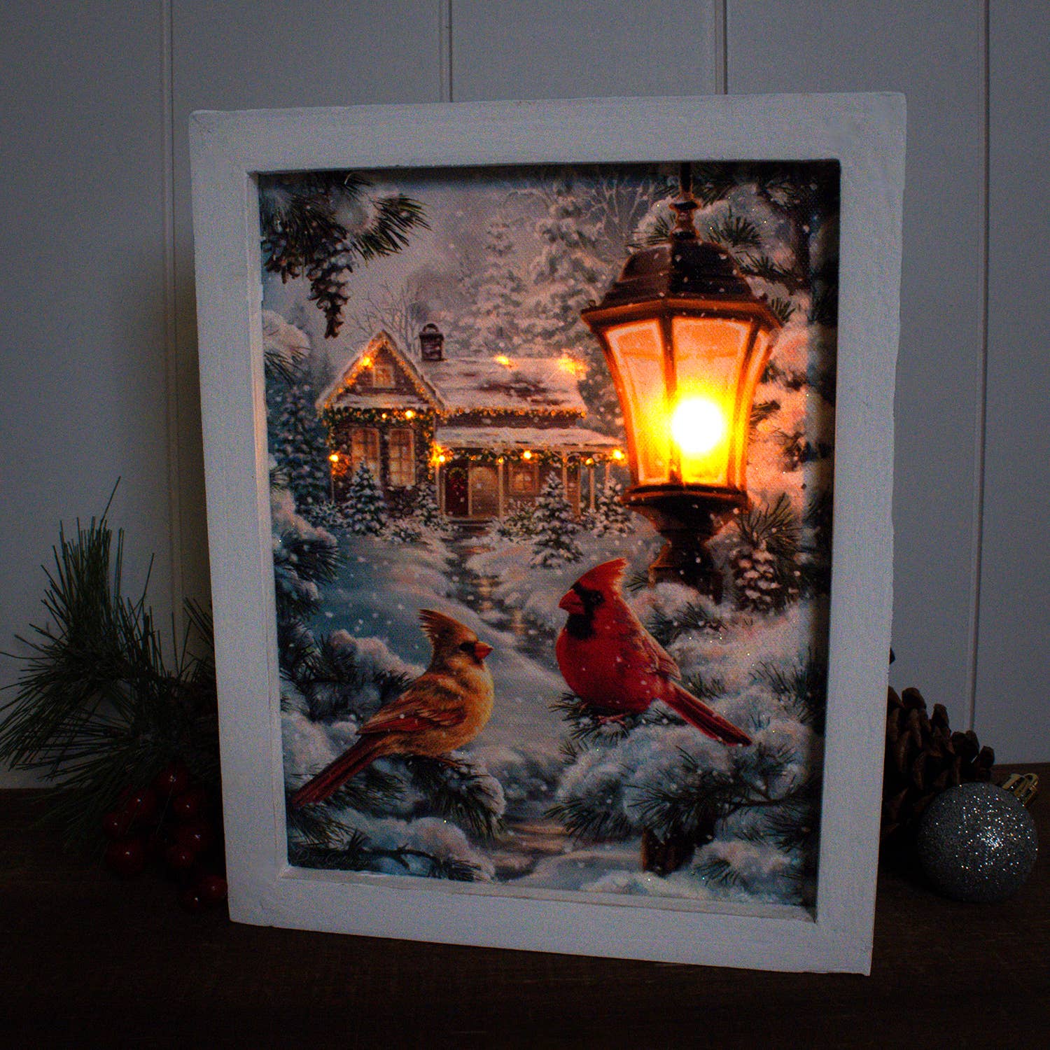 Glow Decor - Wholesale Kerstdecoratie - Alles is Calm Lighted Shadow Box1