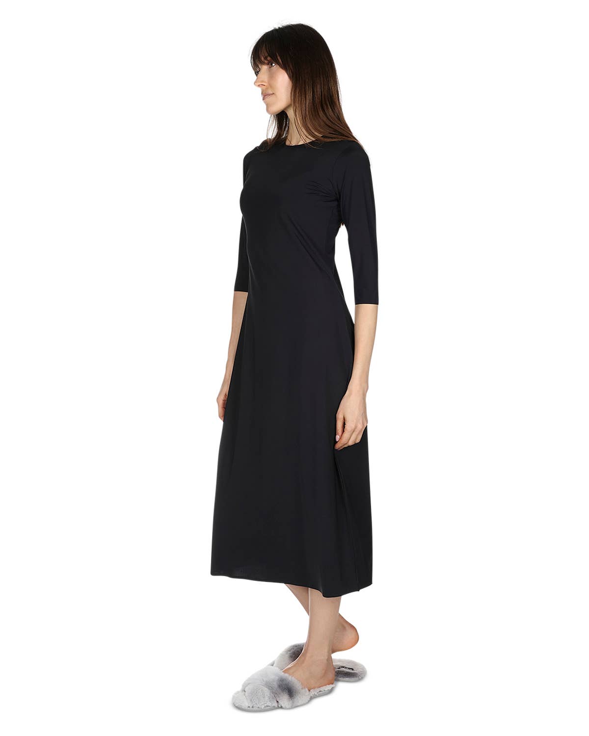 Infinity Classics International Inc. - Wholesale Dress - Women's - Women's Bonded 3/4 Sleeve Slip Dress5