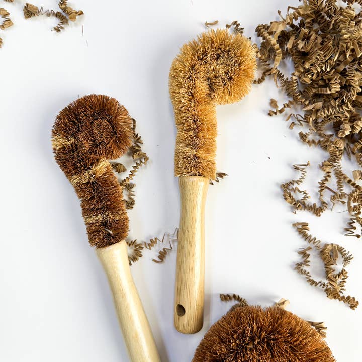 Smile Boutiques - Wholesale Cleaning brush - Plastic Free Coconut Dish Brush 4