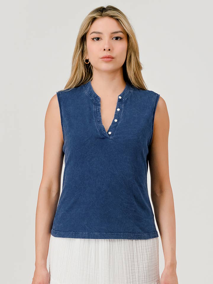 CANOTTA HENLEY IN COTONE SUPIMA per la vendita all'ingrosso da parte di Hashttag