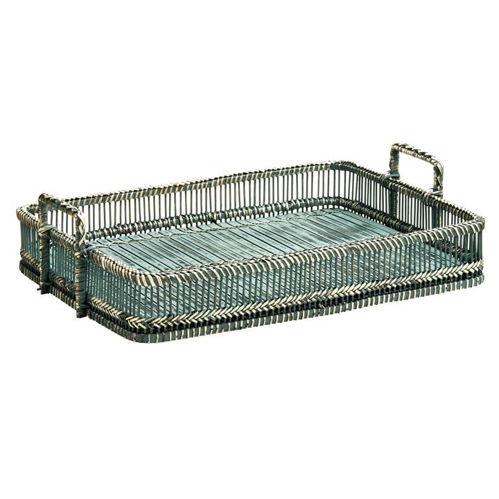 Rustic Grey Washed Rectangular Tray for wholesale by Interiors by Premier