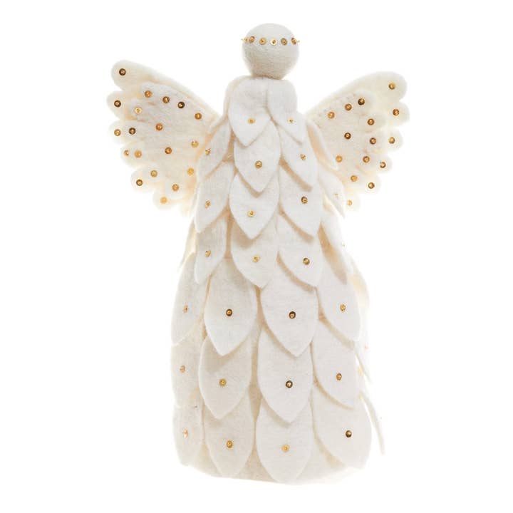 Global Goods Partners - Wholesale Tree Topper - Felt Angel Tree Topper9