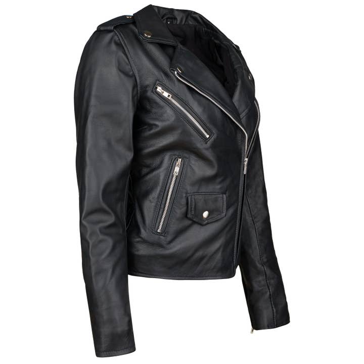 Urban 5884 Amsterdam | Leather jackets – wholesale Motorcykeljacka - Dam – Urban 5884 Amy svart damer jacka lamm hud