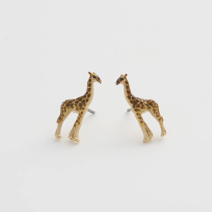 Fable England - Wholesale Stud/post earrings - FABLE Giraffe Stud Earrings0