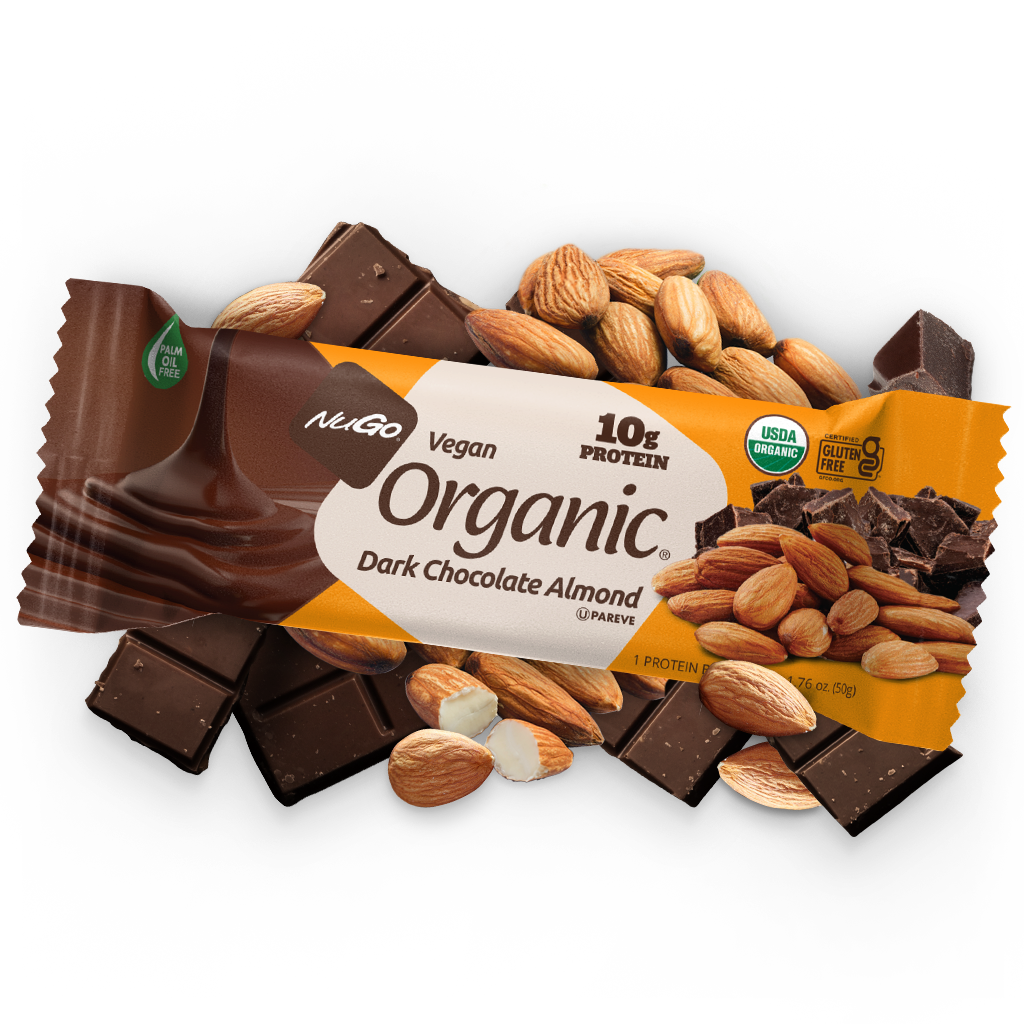 NuGo Nutrition - Wholesale Snack Bar - NuGo Organic Dark Chocolate Almond Protein Bar0