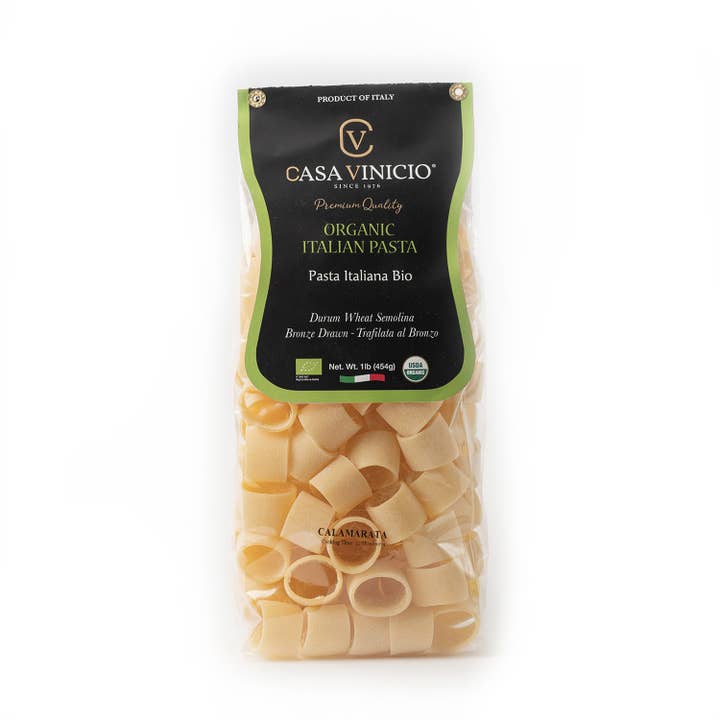 Casa Vinicio Pâtes bio « Calamarata » pour la vente par Casa Vinicio