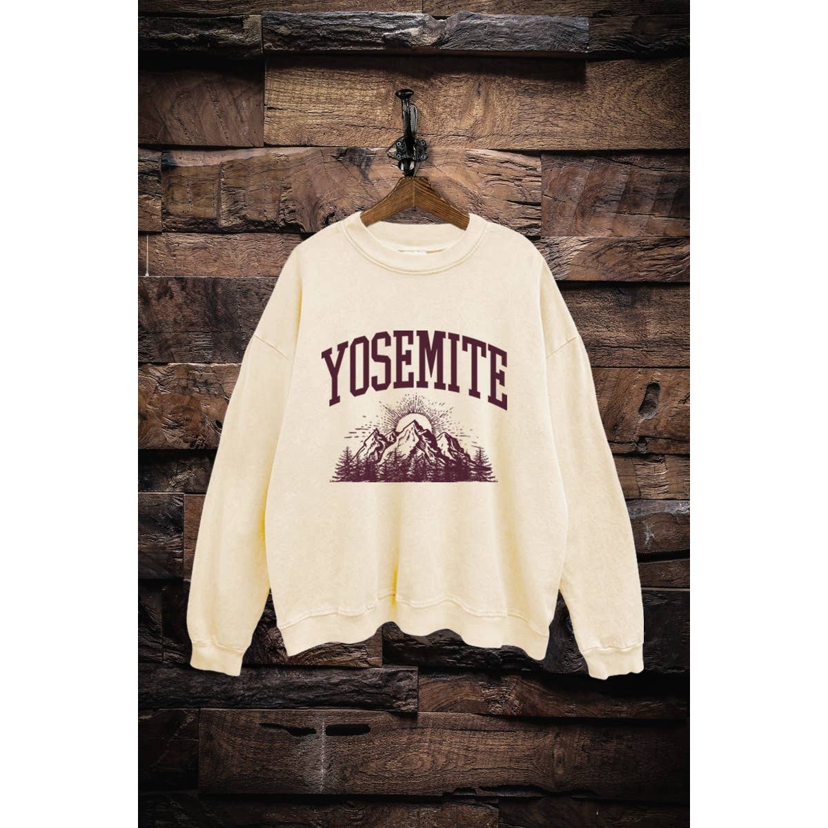 VINTAGE POINT USA - Wholesale Graphic Sweatshirt - Women's - SWD385-V8518 YOSEMITE MOUNTAIN GRAPHIC MINERAL SWEATSHIRT2