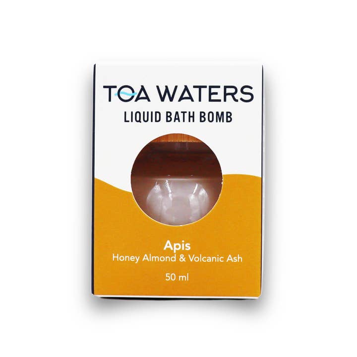TOA Waters - Wholesale Bath bomb/fizz - Apis Liquid Bath Bomb - Honey Almond and Volcanic Ash1