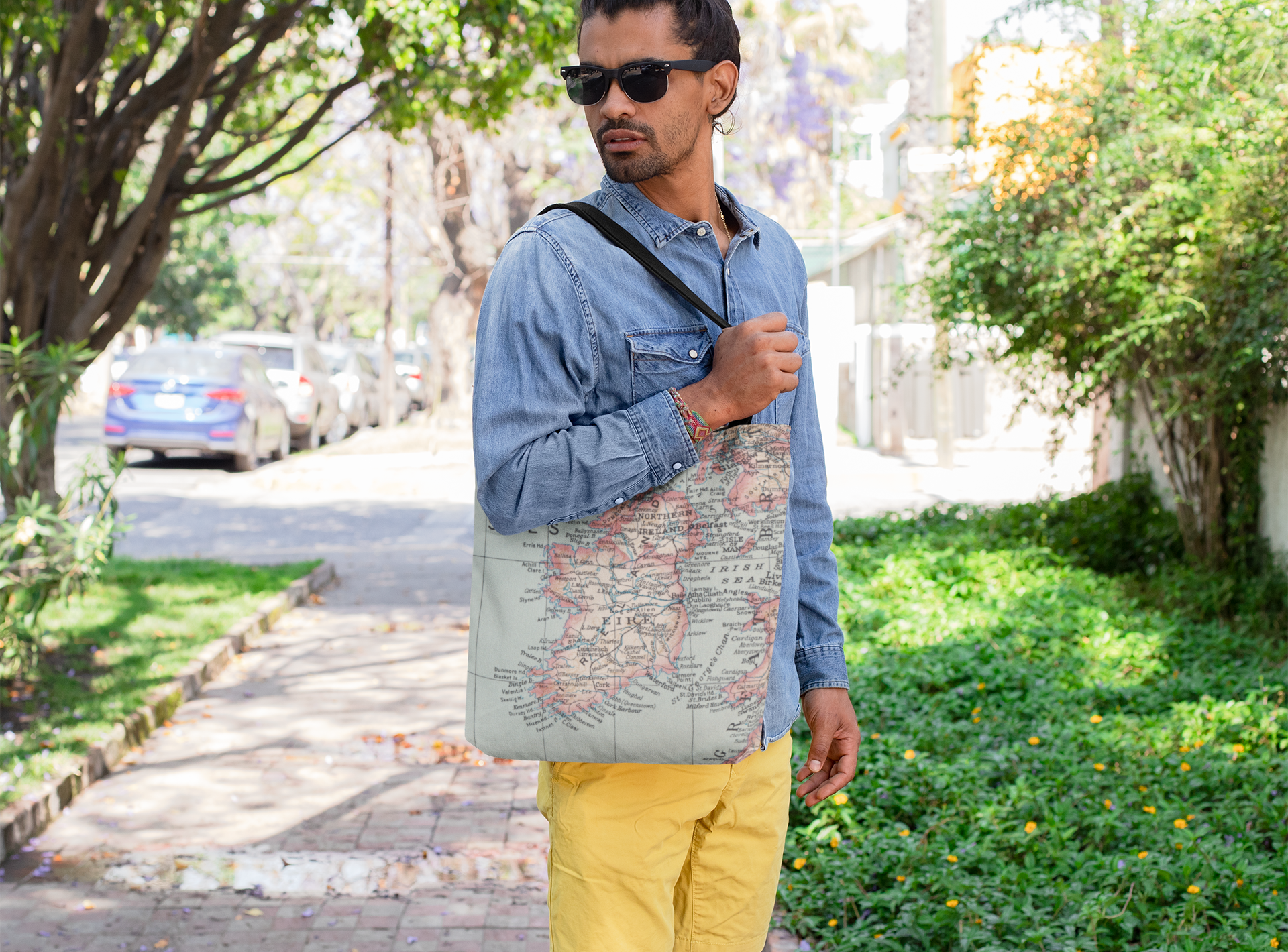 Daisy Mae Designs - Wholesale Tote Bag - Unisex - Custom Map Reusable Tote Bag Personalized Choose Any Town10