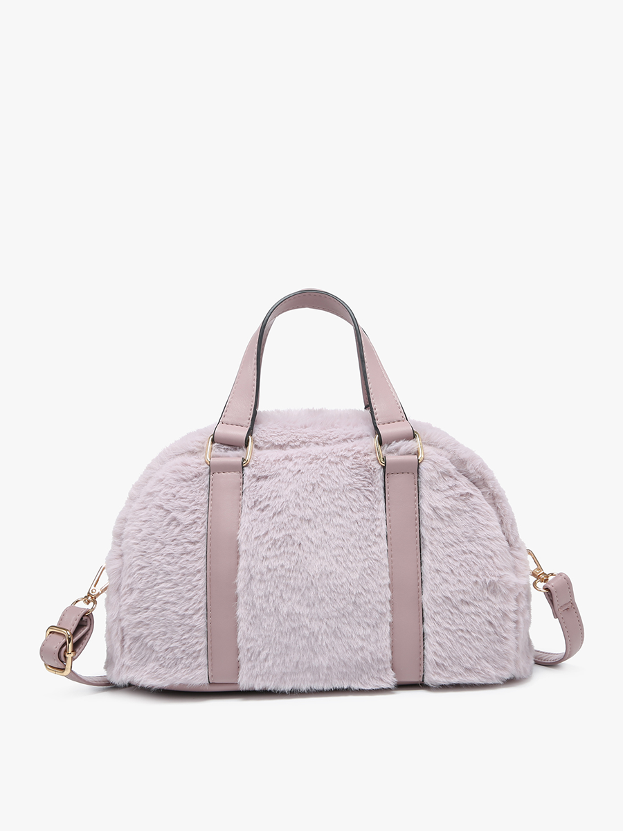 Jen & Co. – Großhandel Henkeltasche – Damen – JN2381 Sherpa Boston-Tasche mit doppelten Griffen3