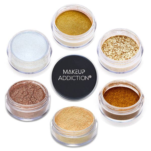 Conjunto de glitter e pigmento da coleção Queen Of Golds por atacado de Makeup Addiction