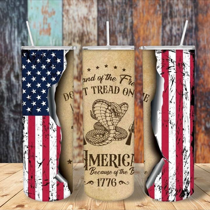 Patriotic 2A Don’t Tread Tumbler for wholesale by FloBama Girls Wholesale
