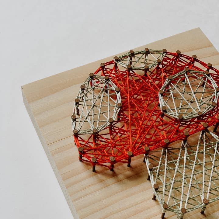 Knot Really Art - Wholesale DIY Craft Kit - Mushroom DIY String Art Kit