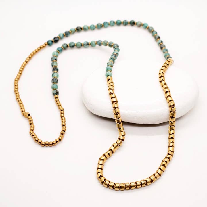 Baizaar - Wholesale Beaded/Pearl Necklace - Stone Snake Bead Necklace0