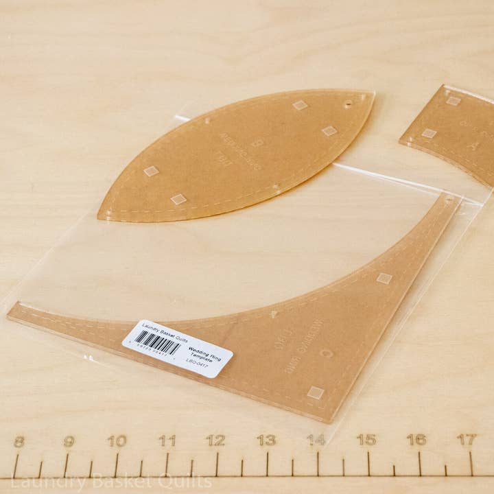 Modèles de courtepointe pour bagues de mariage pour la vente par Laundry Basket Quilts