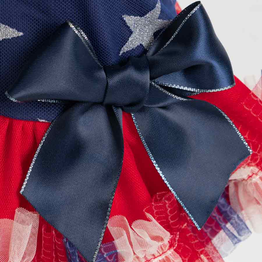 Fitwarm - Vendita all'ingrosso Vestito - Cani - Vestito Tutu per Cani Patriottico e Scintillante5